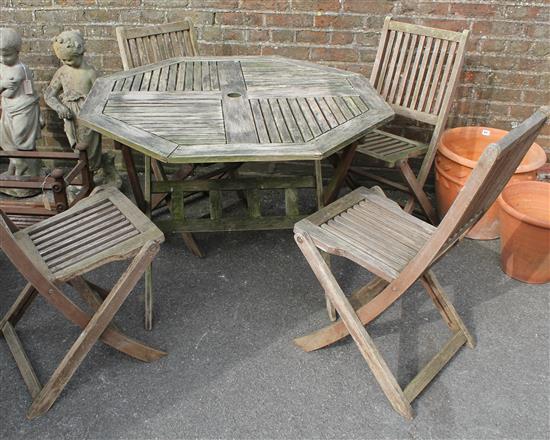 Garden table & 4 chairs
